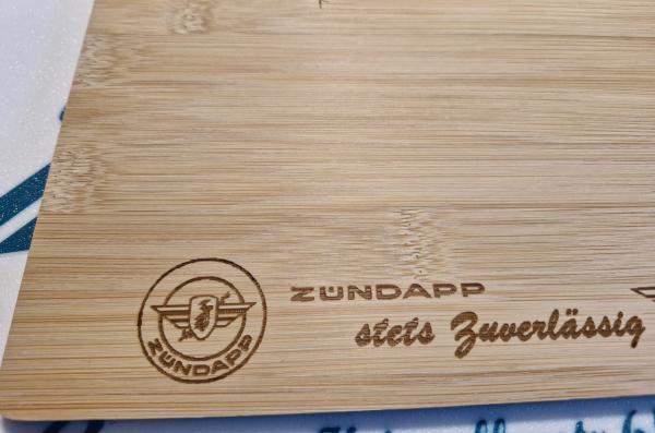 "Zündapp - Zuverlässig" – Das Zündapp-Brotzeitbrett für echte Genießer!